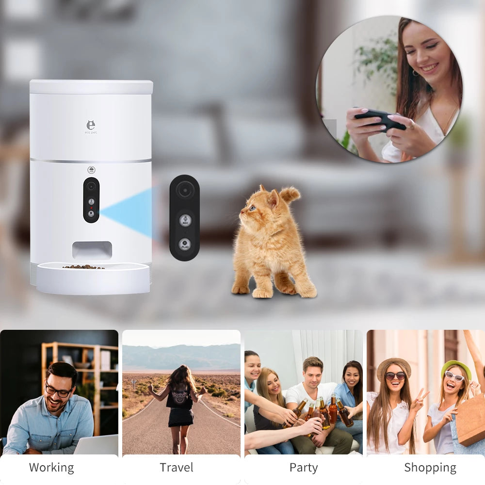 Cámara comedero inteligente con app para mascotas HuellaHome - foto 1