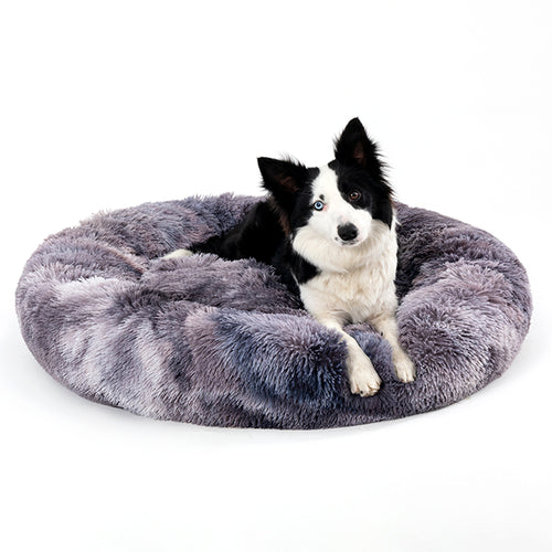 Cama calmante antiestrés tipo donut para mascotas HuellaHome - foto 1