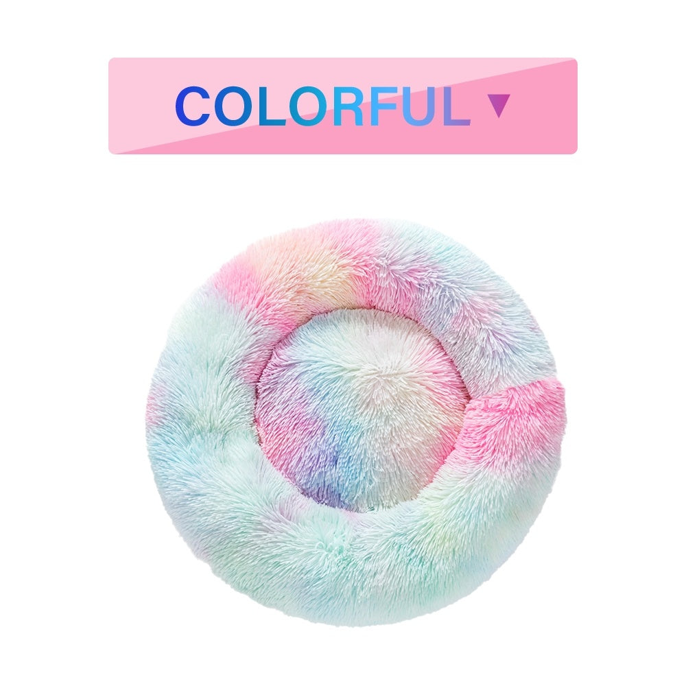 Cama calmante antiestrés tipo donut para mascotas HuellaHome - foto 2